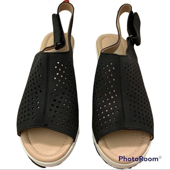 Jeossy Woman’s Platform Black sandal size 7 - Picture 1 of 3